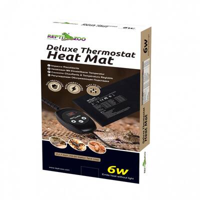 ReptiZoo Deluxe Heat Mat With Thermostat 6 Watt (10 x 17,8 cm)