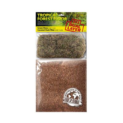 Exo Terra Tropical Forest Floor (1,1L) Green Moss & Coconut Husk