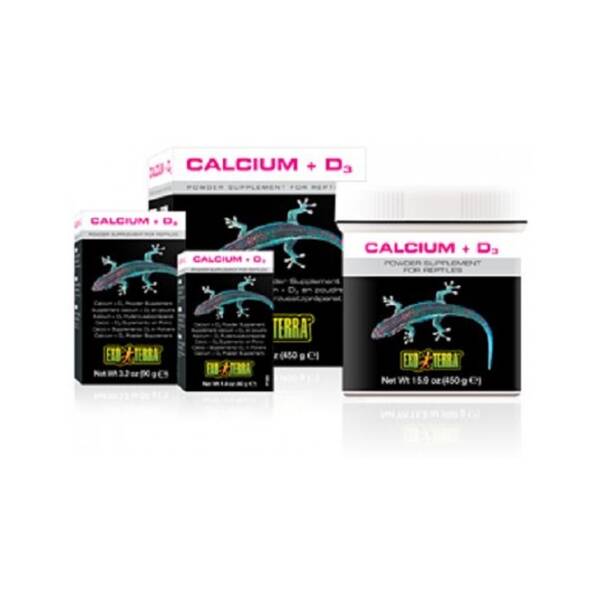 Exo Terra Calcium + D3 Powder Supplement 90g