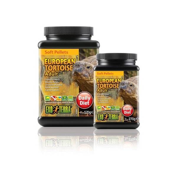 Exo Terra Soft Pellets Adult European Tortoise Food 270 g