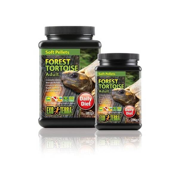 Exo Terra Soft Pellets Adult Forest Tortoise Food 280 g