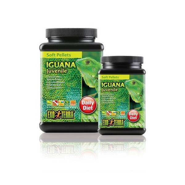 Exo Terra Soft Pellets Juvenile Iguana Food 520 g