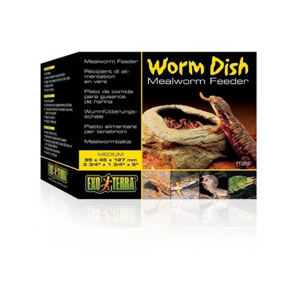 Exo Terra Worm Dish Mealworm Feeder 95 x 45 x 127 mm