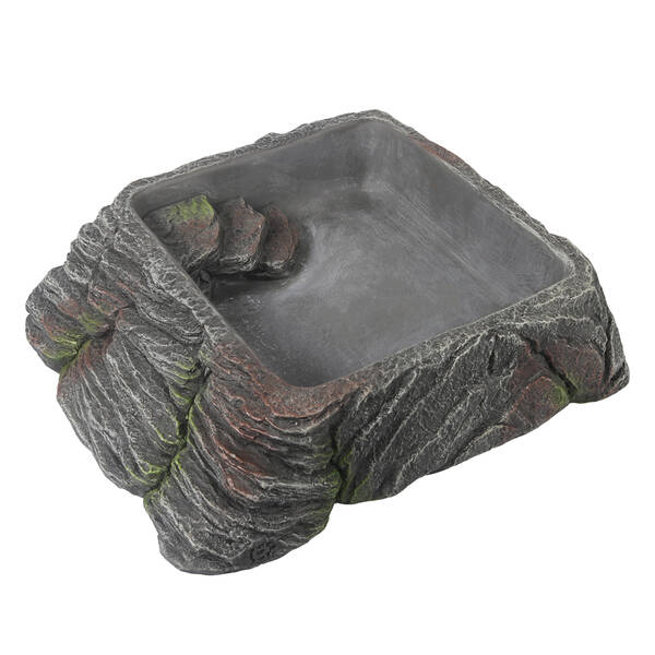 Terra Della Water Dish Anthracite XS-9.3x6.5x2.1cm