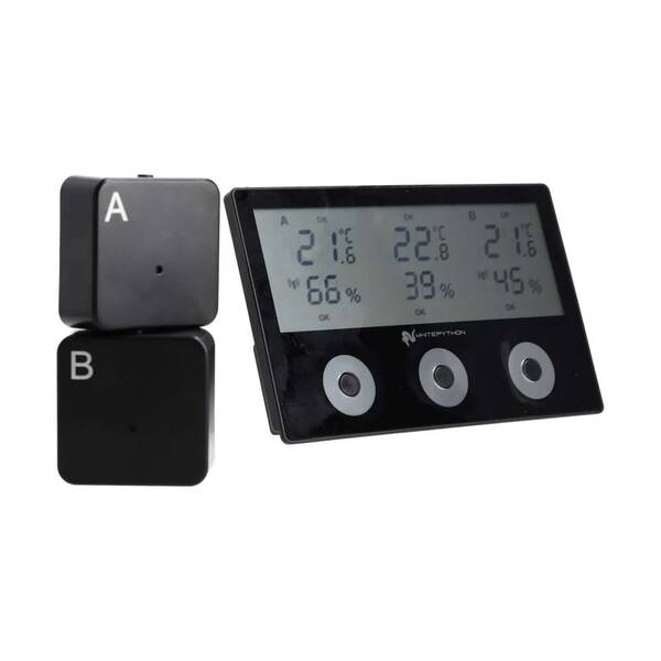 White Python Wireless Tri-Sense Thermometer & Hygrometer