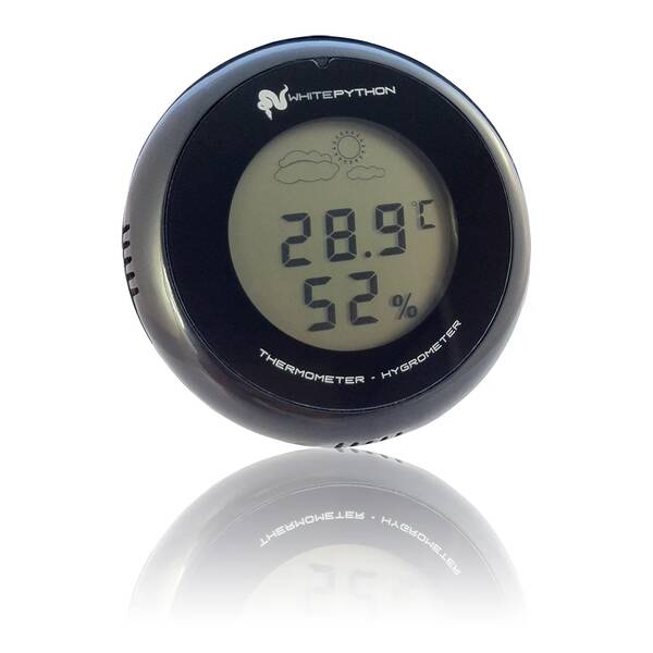 White Python Digital Thermometer & Hygrometer