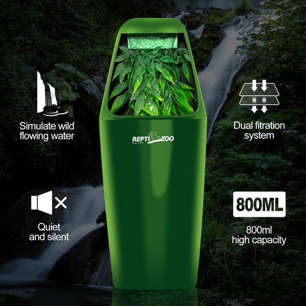 ReptiZoo Reptile Drinking Fountain (Waterfall) and Humidifier