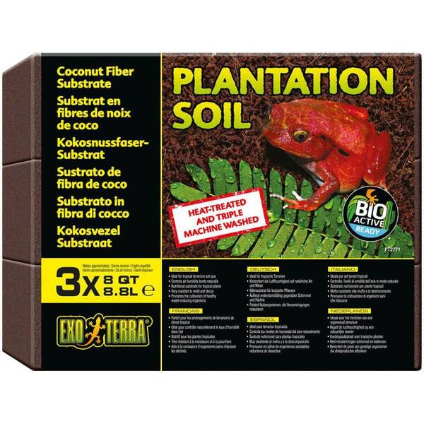 Exo Terra Plantation Soil 3-pack 3 x 8.8 L Exo Terra Plantation Soil 3-pack 3 x 8.8 L