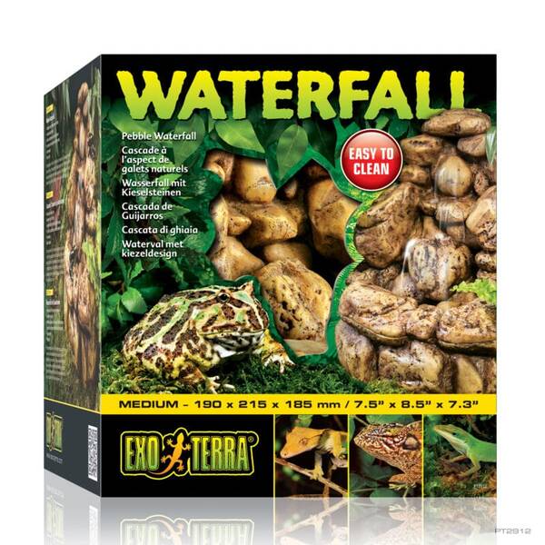 Exo Terra Pebble Waterfall Medium - (190x215x185mm). Exo Terra Pebble Waterfall Medium - (190x215x185mm).