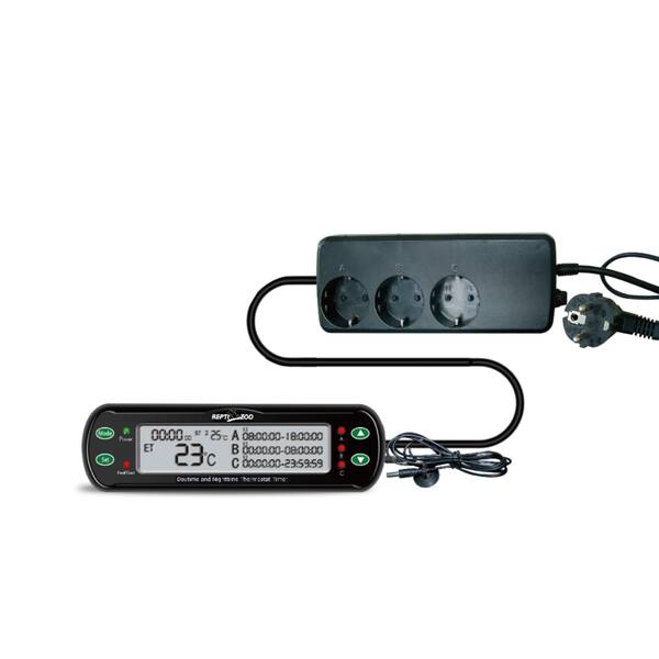 ReptiZoo Thermostat With Time Control Function (Three Connections) ReptiZoo Thermostat With Time Control Function (Three Connections)